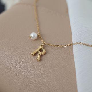 Lettering Faux Pearl Bracelet