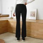 Tall Size Band-waist Boot-cut Pants