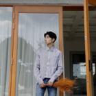 Cuffed Striped Shirt
