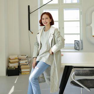 Hooded Two-tone Parka