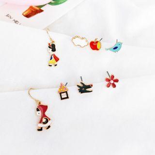Cartoon Print Stud Earring / Clip-on Earring