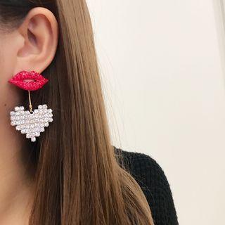 Lip Heart Earring