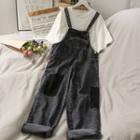 Loose-fit Wide-leg Denim Jumpsuit