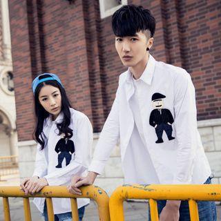 Couple Matching Embroidered Shirt