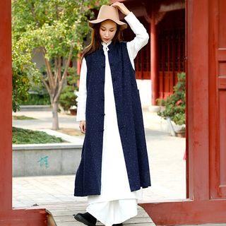 Chinese Knot Button Long Vest