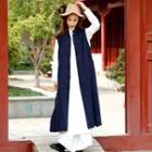 Chinese Knot Button Long Vest