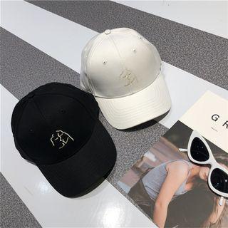 Face Embroidered Baseball Cap