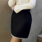 Contrast-trim Skirt