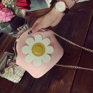 Sunflower Chain Strap Crossbody Bag