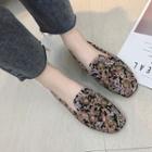 Studded Floral Loafers