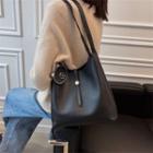 Set: Faux Leather Bucket Bag + Make Up Pouch