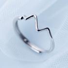 Heartbeat 925 Sterling Silver Ring S925 Silver - Ring - One Size