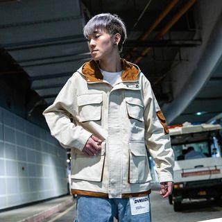 Loose-fit Hooded Safari Jacket
