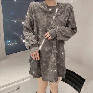 Glitter Long-sleeve T-shirt / Pouch