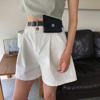 Plain Straight Cut A-line Shorts