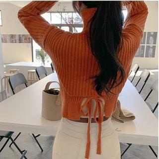 Turtleneck Tie Back Sweater