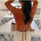Turtleneck Tie Back Sweater