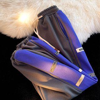 Applique Two-tone Harem Pants
