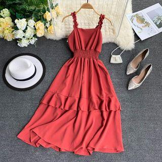 Spaghetti Strap Smocked Dress