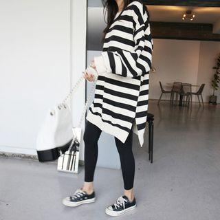 Striped Mini Pullover Dress