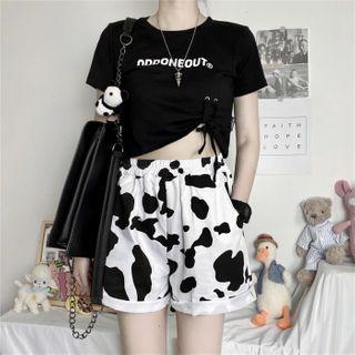 Cow Print Hot Pants