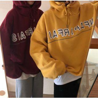 Loose-fit Hooded Print Pullover