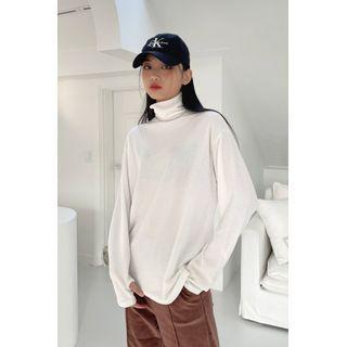 Couple Turtle-neck Thumbhole Top