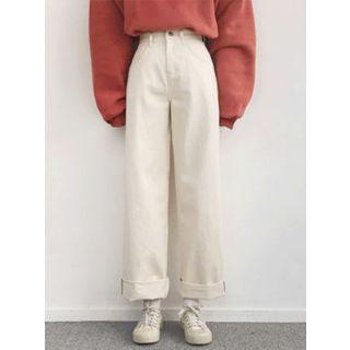 Wide-fit Cotton Pants