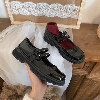 Plain Double Strap Mary Jane Shoes