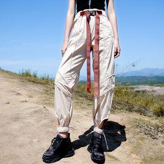 Belted Jogger Pants