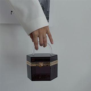Acrylic Top Handle Crossbody Bag