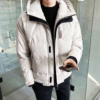 Padded Long-sleeve Hooded Jacket