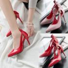 Patent Pointed High Heel Pumps