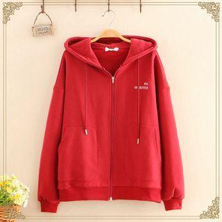 Lettering Printed Oversized Hoodie