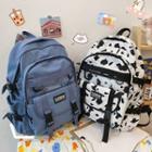 Buckled Cow Print Backpack