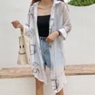 Print See-through Long Shirt