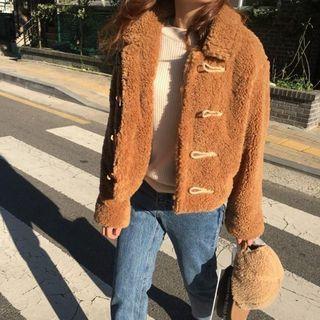 Faux Shearling Duffle Jacket
