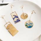 Alloy Wave / Mountain Dangle Earring
