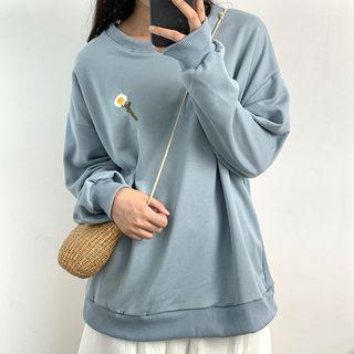 Flower Pullover / Midi A-line Skirt