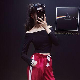 Boatneck Crop T-shirt