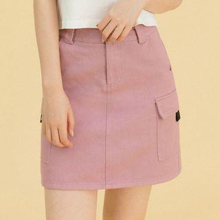 Plain Cargo Mini Dress
