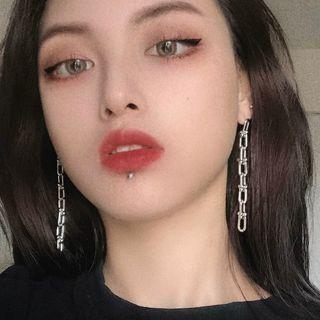 Alloy Chain Dangle Earring 1 Pair - 0686a - Silver - One Size
