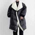 Fleece Lined Padding Long Jacket