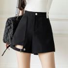 Cut-out High Waist Shorts