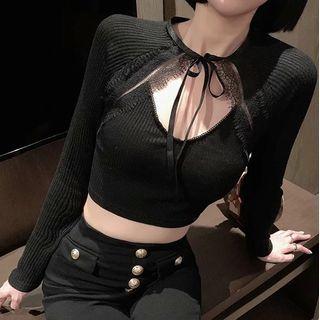 Lace Tim Knit Top