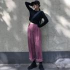 Straight-cut Pants / Long-sleeve T-shirt
