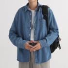 Long-sleeve Demin Shirt