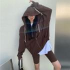 Plain Zip-up Hoodie / Long-sleeve T-shirt / Biker Shorts