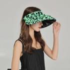 Leopard Print Ruffle Sun Hat