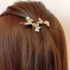 Alloy Rhinestone Butterfly Headband Hair Clip - One Size